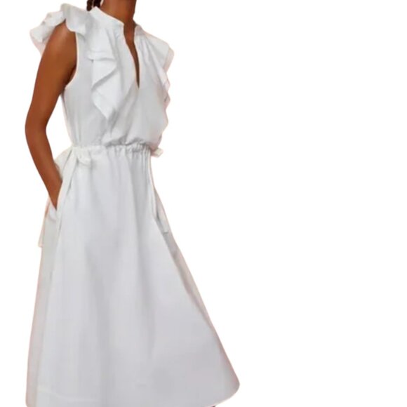 G. LABEL BY GOOP Connie Ruffle Mid-Length Dress - Picture 1 of 14